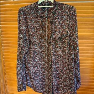 KUT Long sleeved XL blouse w rollup sleeves